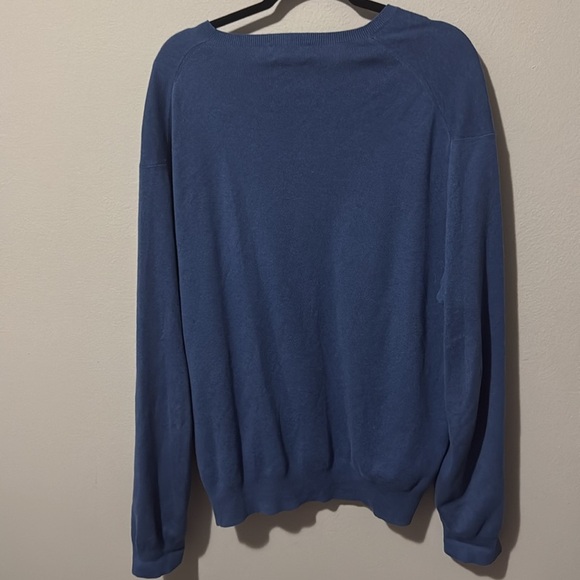 Polo Ralph Lauren Mens 100% Pima Cotton Pullover Sweater Blue XXL Tall EUC - Picture 7 of 7